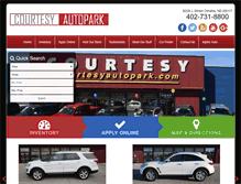 Tablet Screenshot of courtesyautopark.com